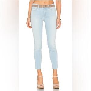 Mother Denim Women's Looker Ankle Fray Jeans Sweet Talk Me Light Wash Size 27